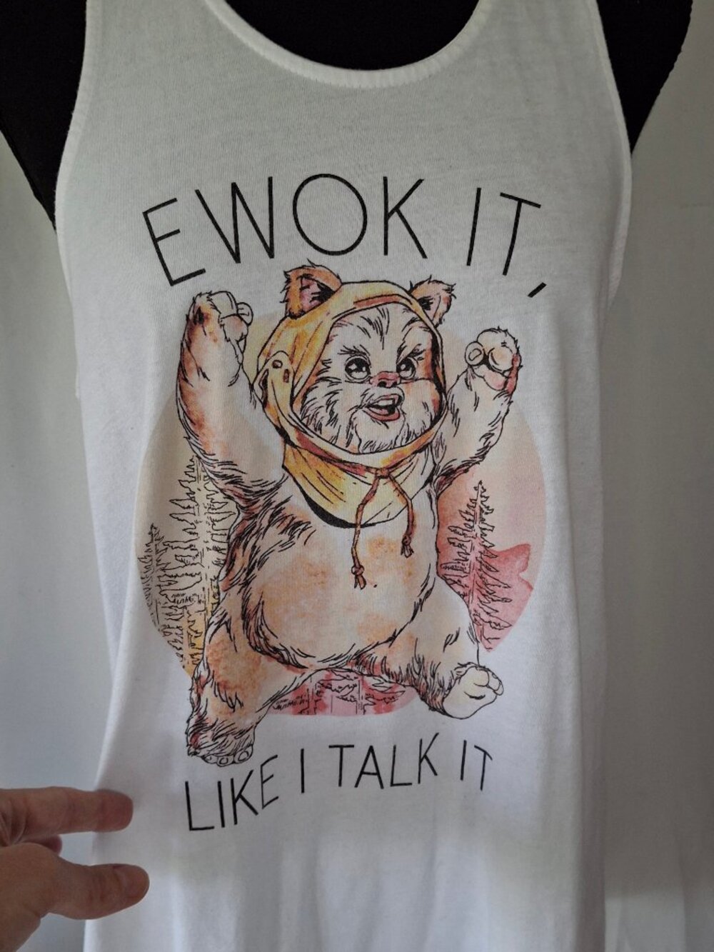 Star Wars 'Ewok It Like I Talk It' Flowy Racer Back Tank Top Sz XL